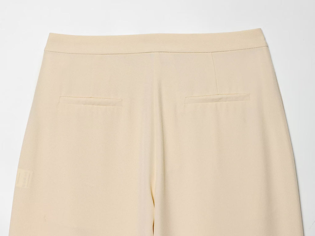 Women's front cross design casual pants