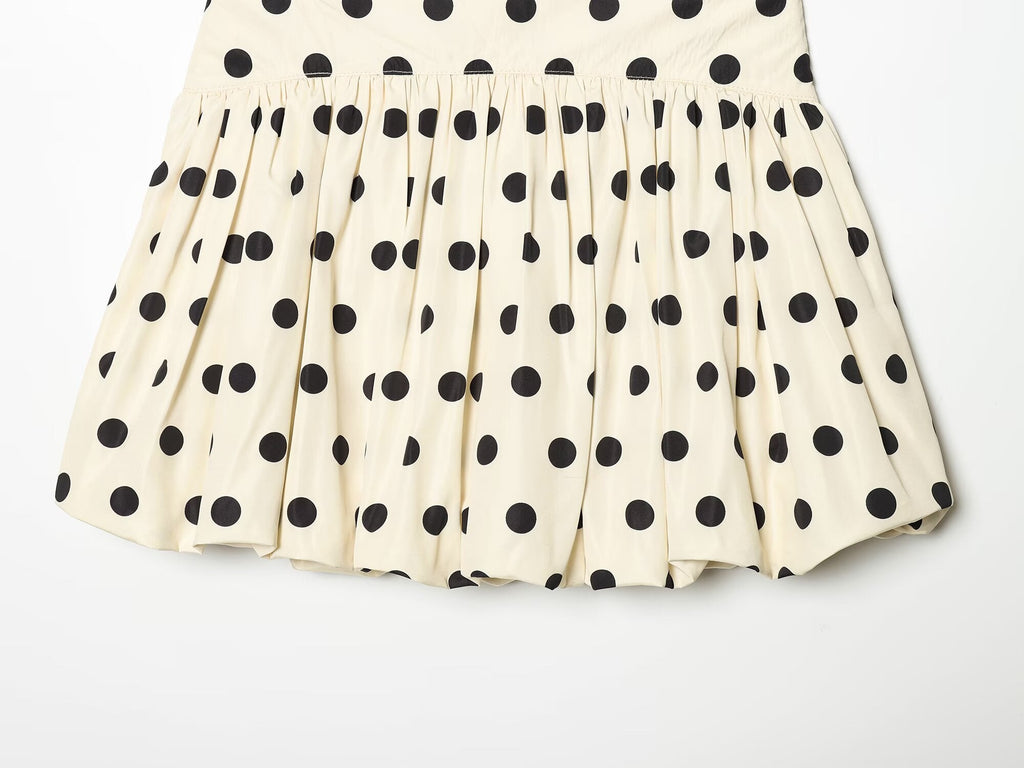 Women's balloon shaped polka dot skirt pants