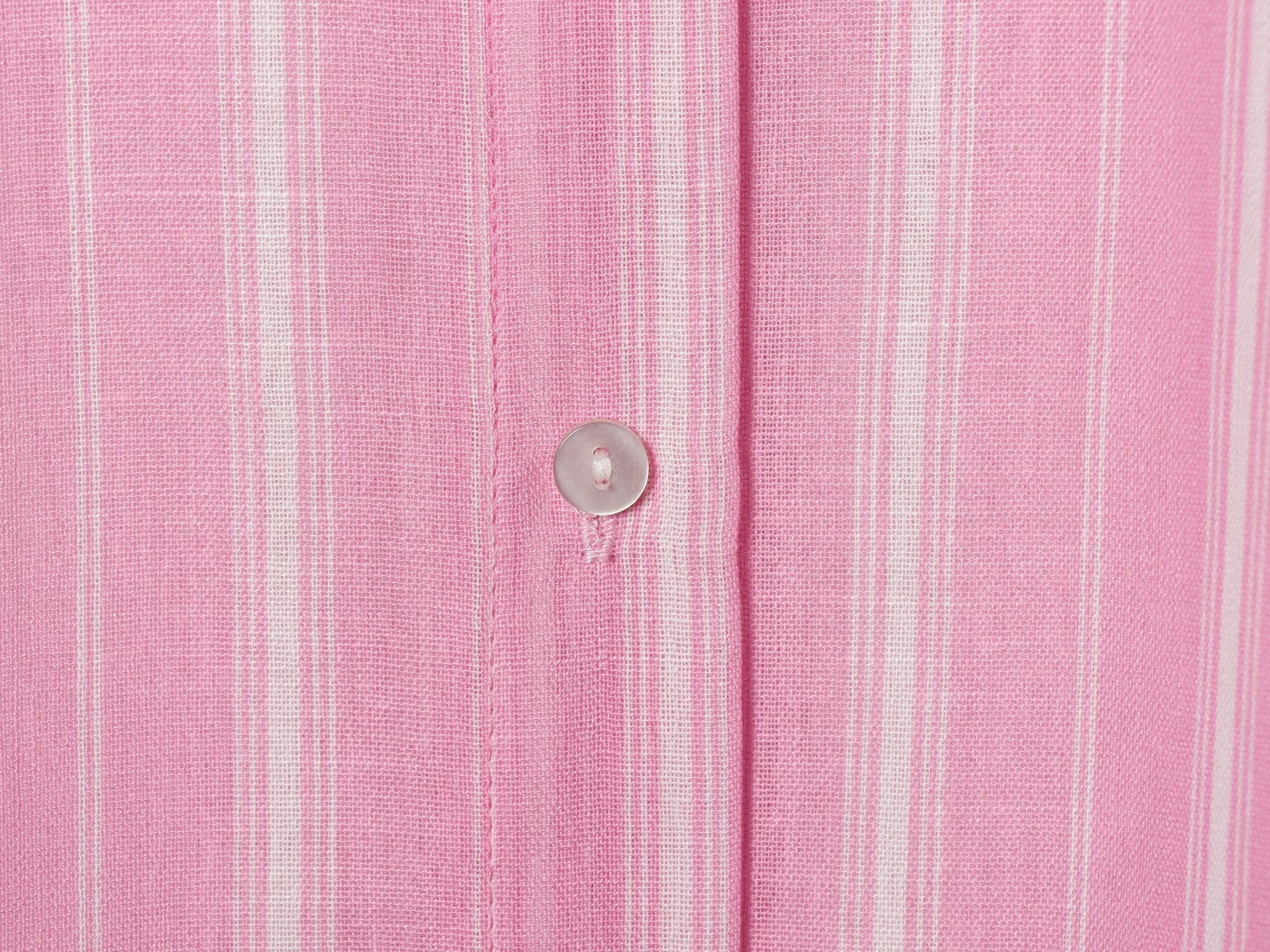 suit Women's 2 pieces loose linen blended striped shirt+Skirts