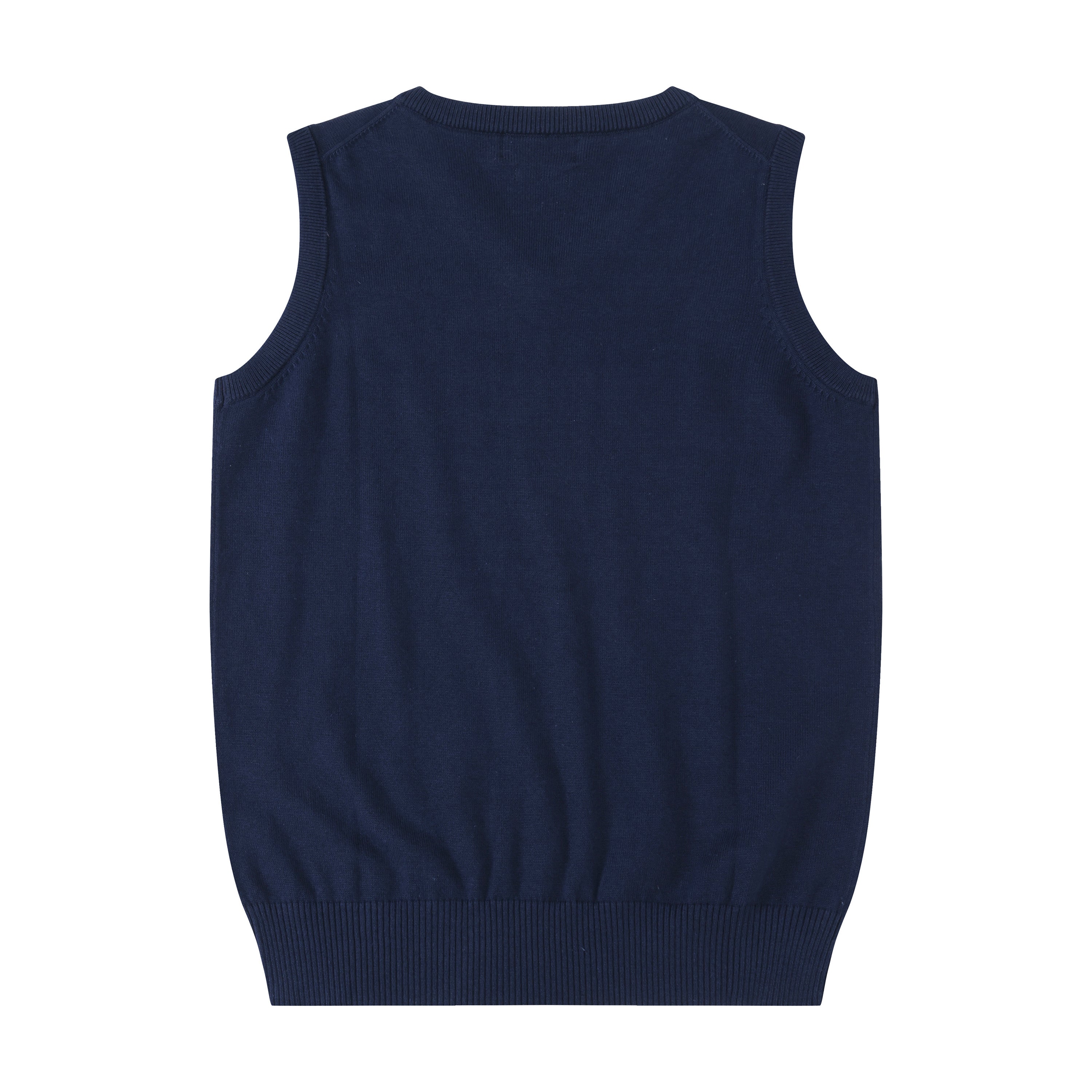 New style casual versatile thin embroidered V-neck knitted vest for men and women