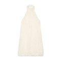 Women's tassel decorated knitted mini dress