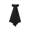 Women's summer polka dot hanging neck top