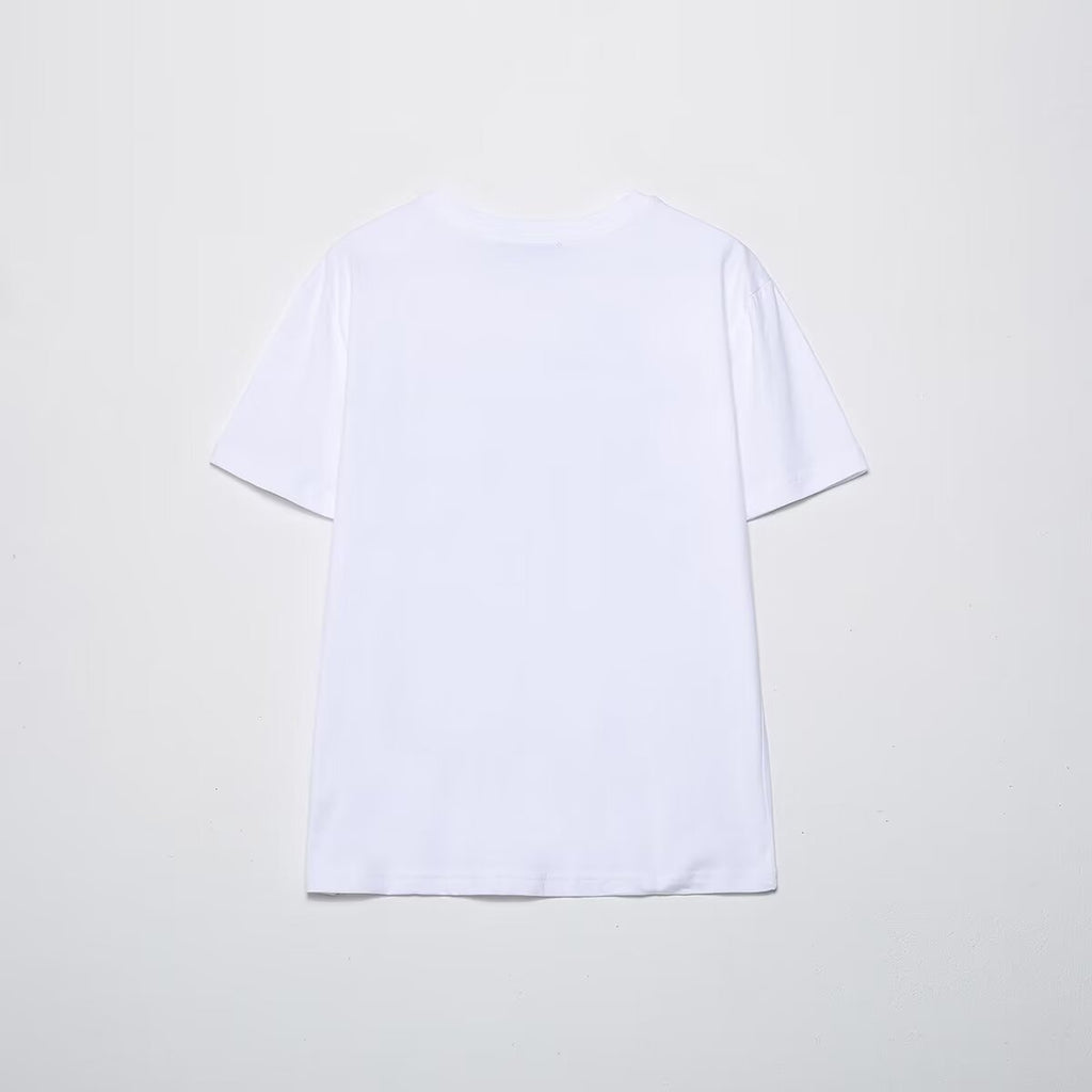 2026 multi-color printed letter T-shirt women short sleeved O-neck loose T-shirt