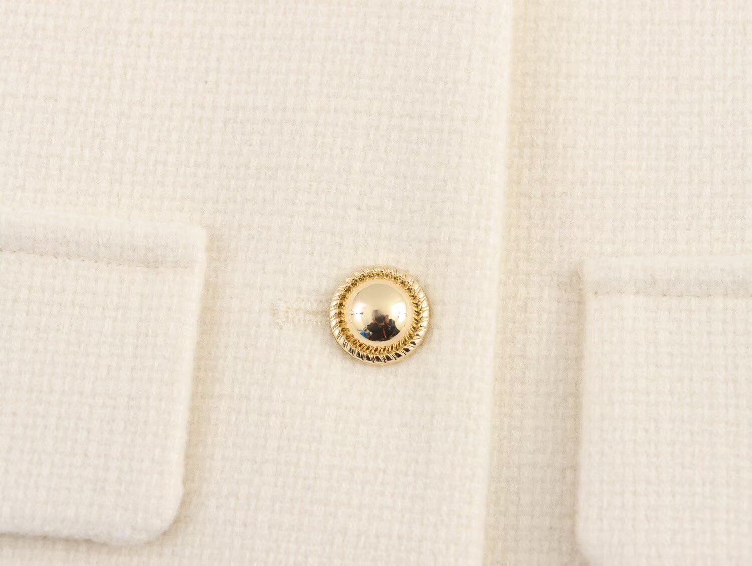 Women's new flip cover decoration short O Neck Blazer Coat