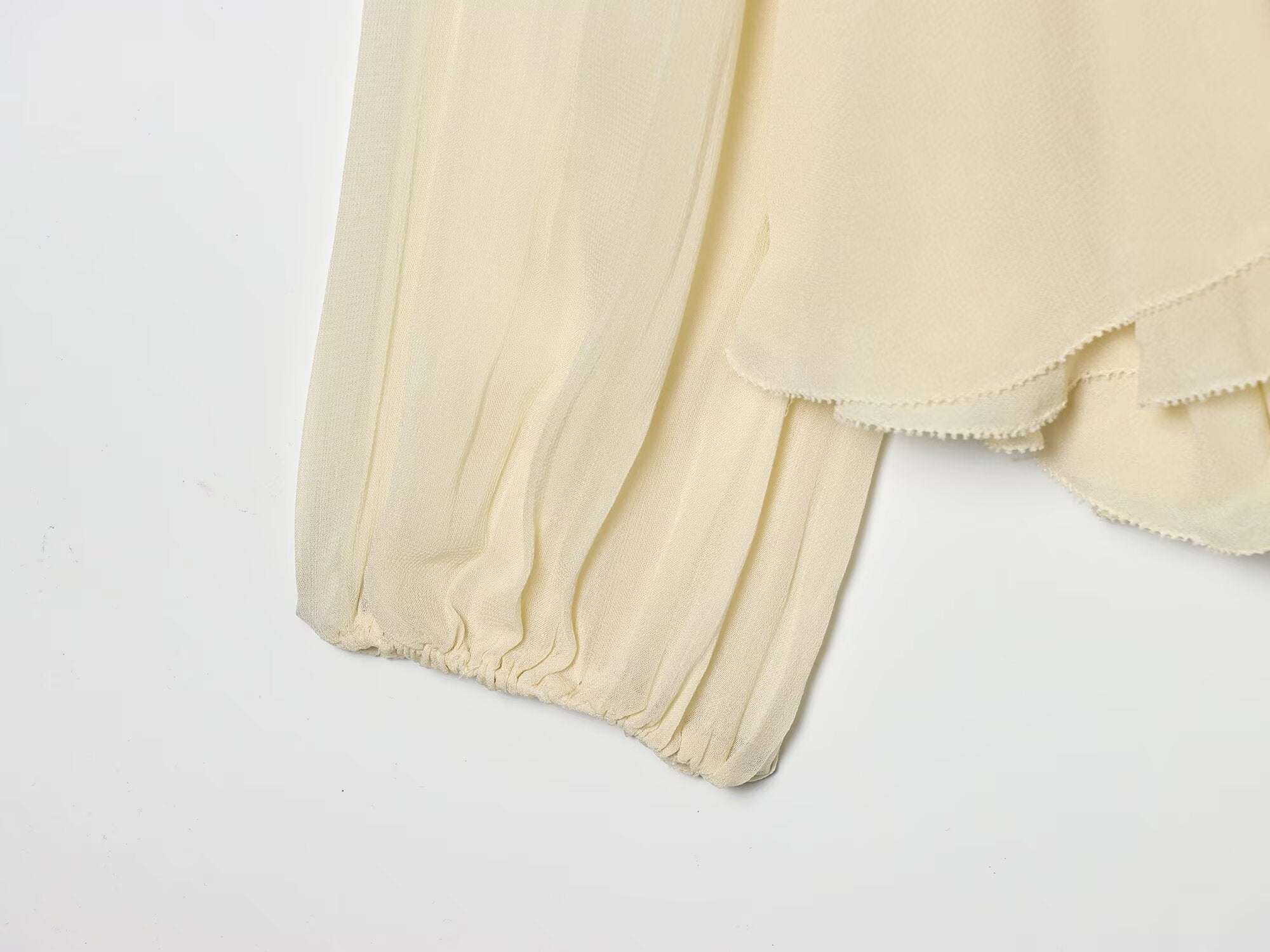Women's layered decorative casual lace up shirt