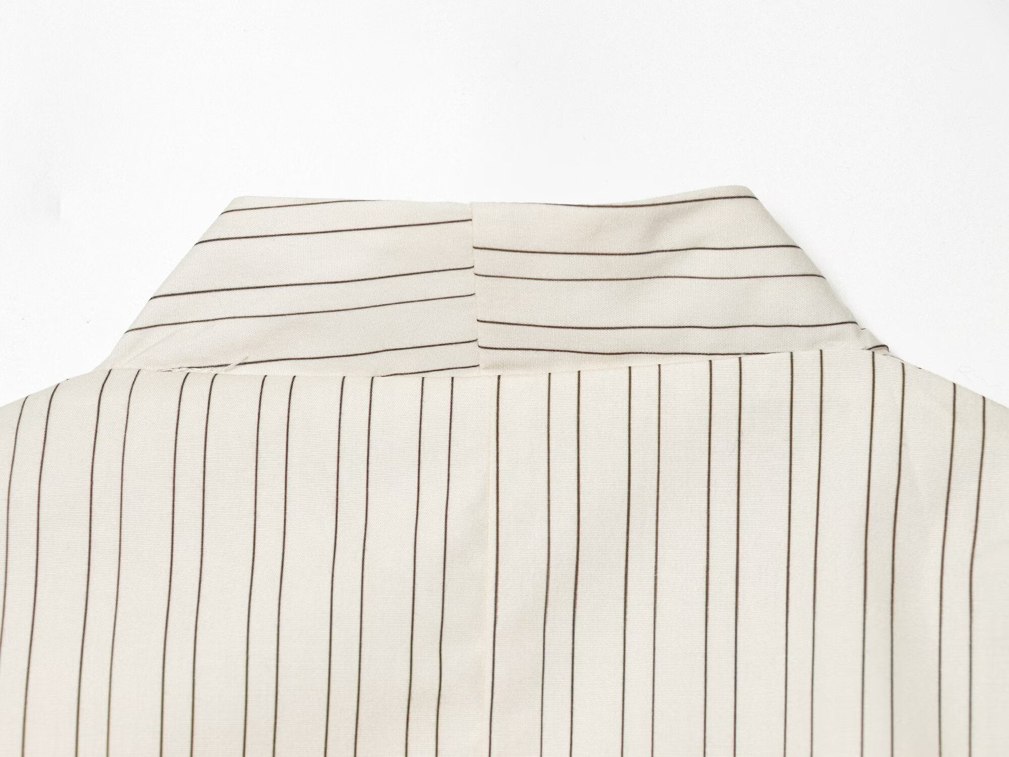 Women's short skirt style hem striped Blazer Coat