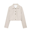 Women's new fashion short single breasted lapel jacket Coat+Pants suit