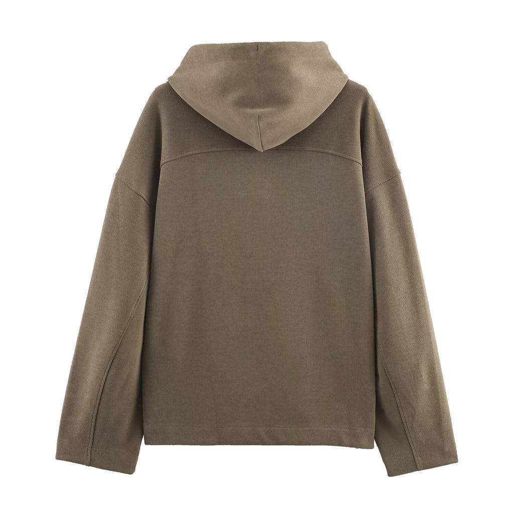 Women's 2025 new soft texture loose hooded sweatshirt+Pants suit
