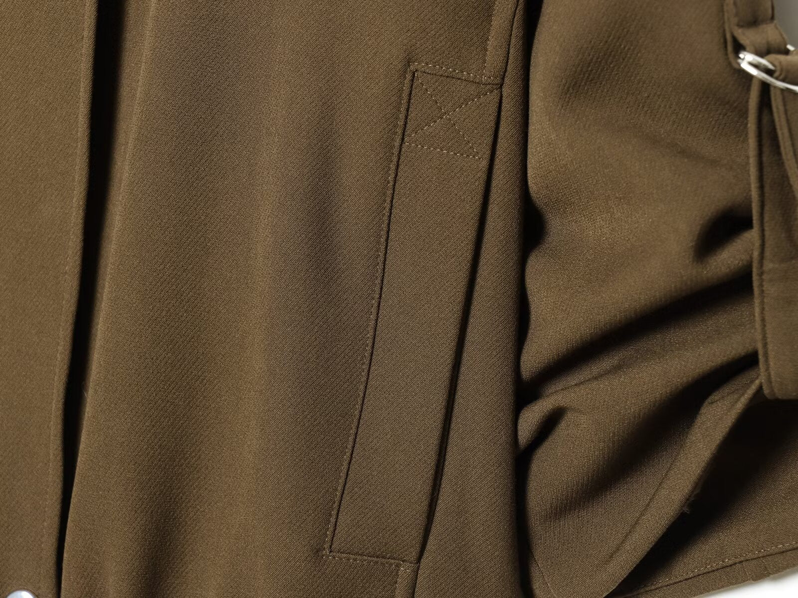 Women's rolled up sleeve design pilot jacket Coat