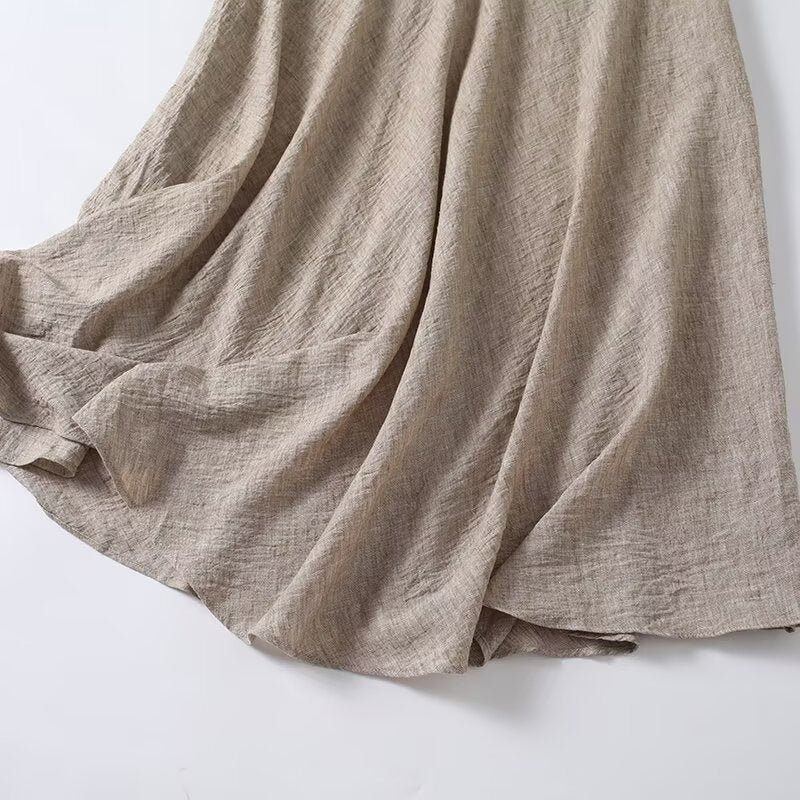 2026 Women's textured casual flared skirt