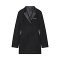 Women's patchwork lapel Blazer Coat style mini skirt