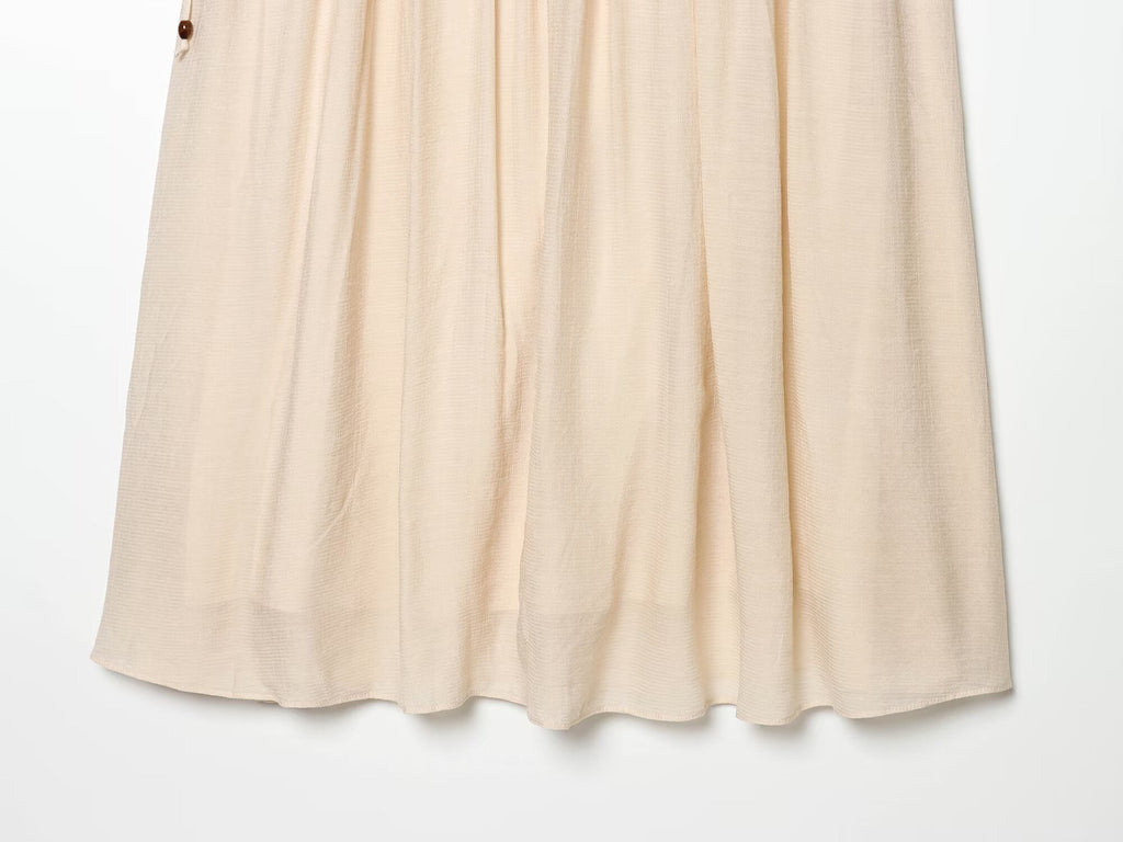 suit Women's 2 pieces bow decoration lantern sleeve top+Skirts