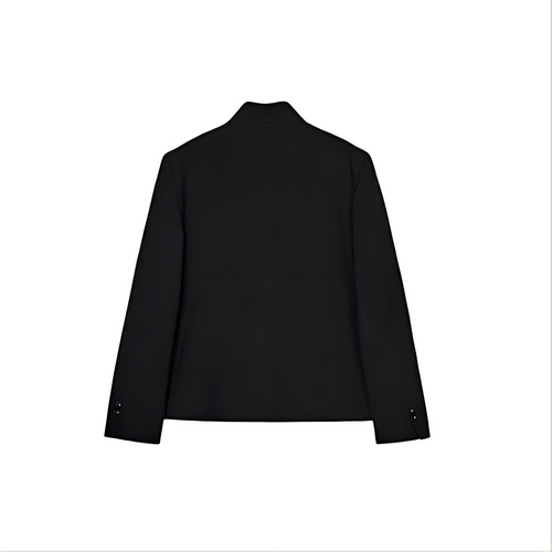 Women's breasted decorative high neck Blazer Coat