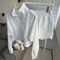2026 women's new sunscreen half zipper coat short exposed navel collar suit