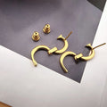 Women's new Joker temperament letter design earrings