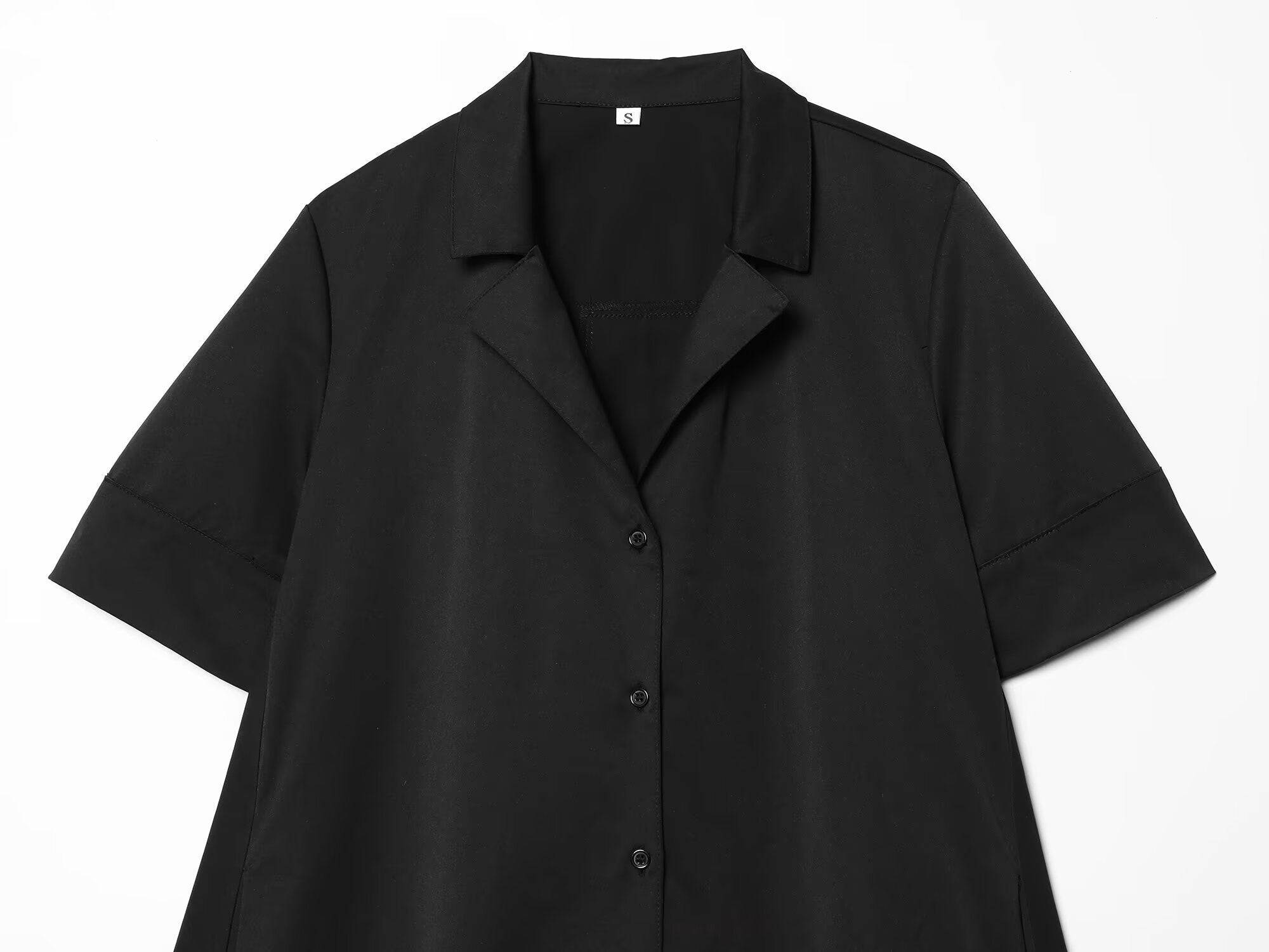 Women's loose poplin mini dress