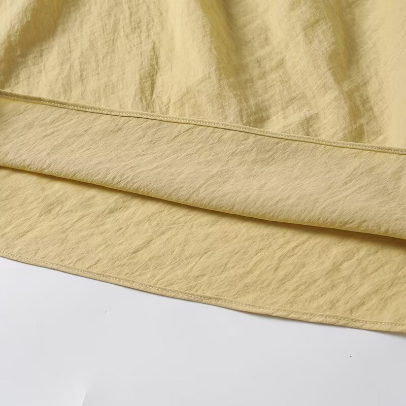 Women's draped Swing collar sleeveless top
