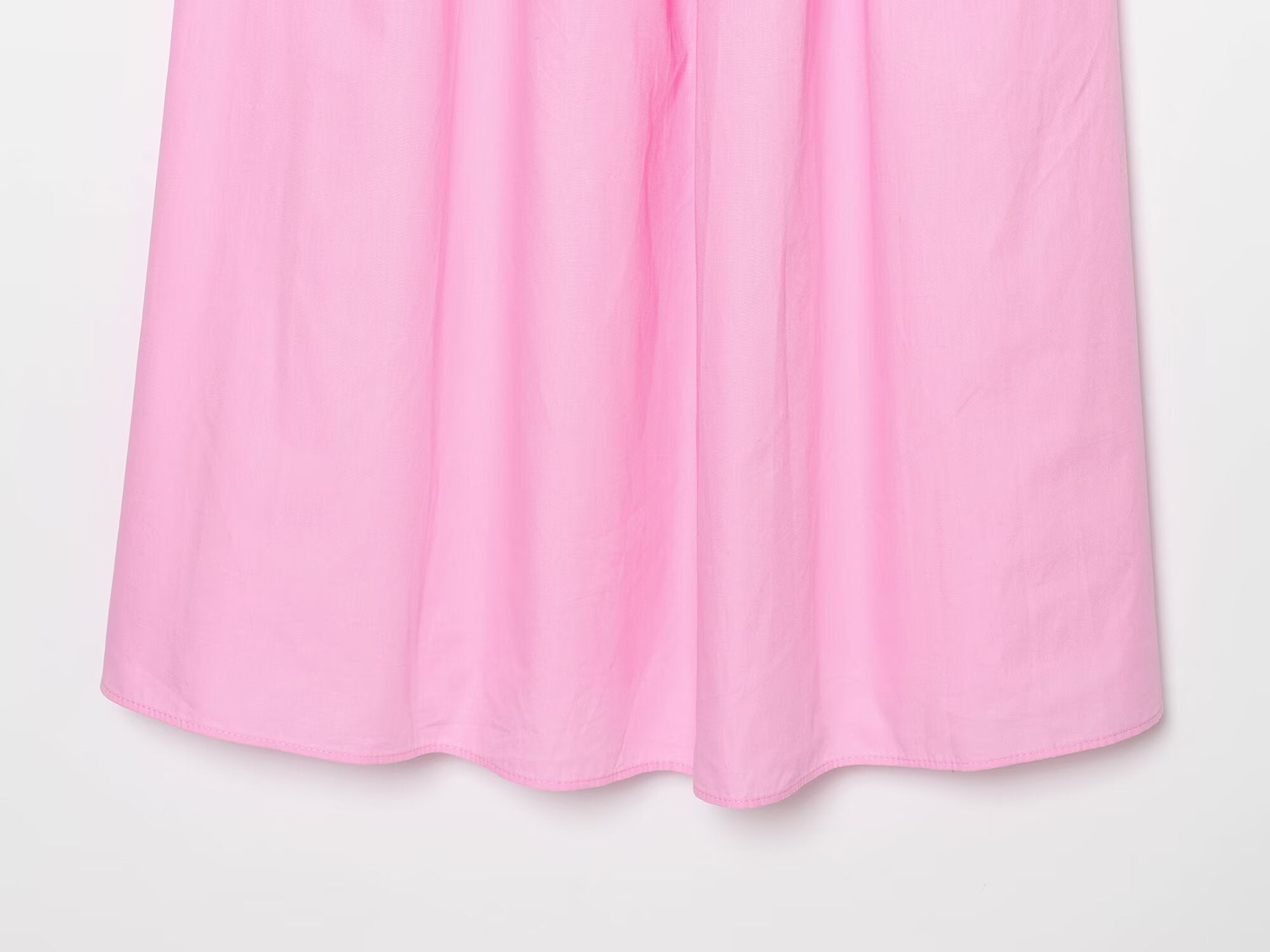 Women's bow decoration poplin MIDI dress