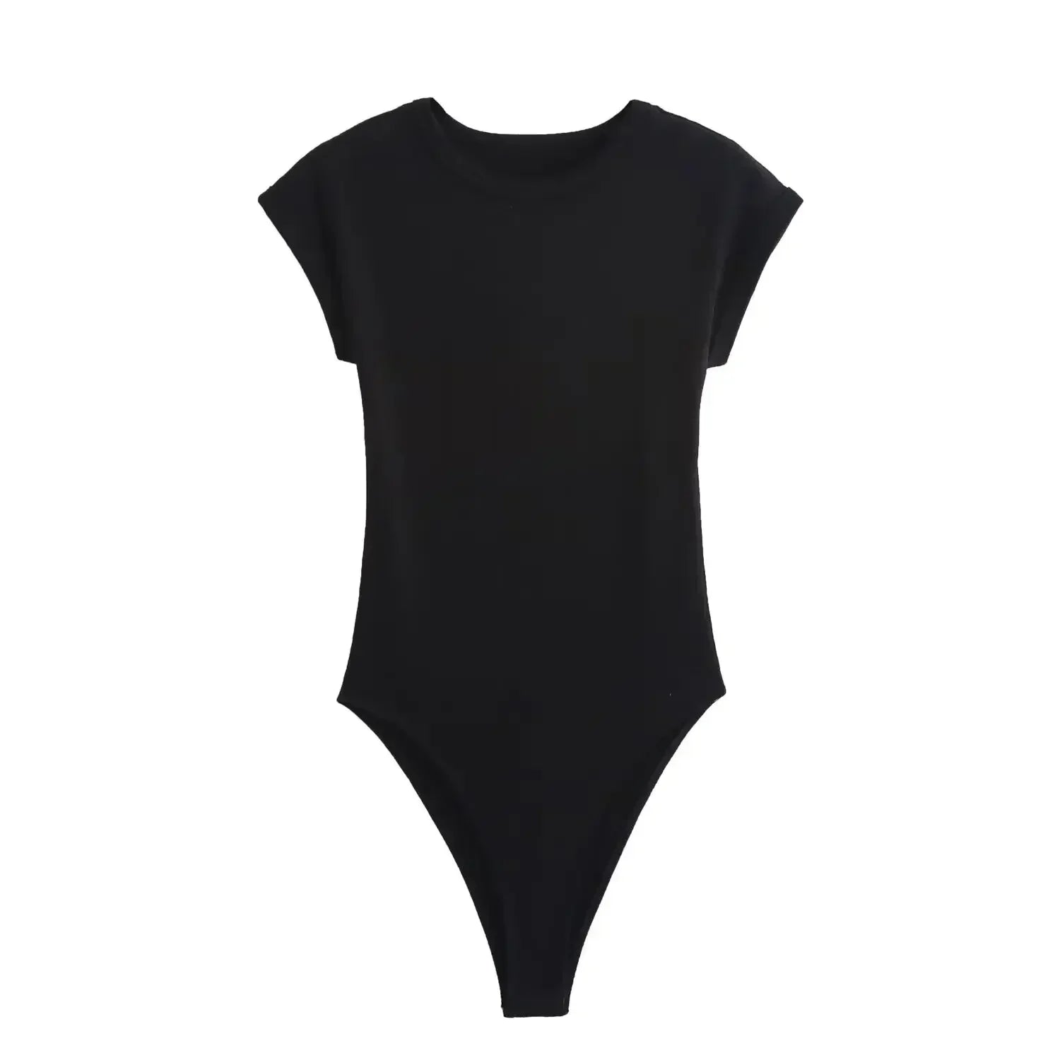 2026 Women's New Chic Fashion Multi Color Slim O Neck Ribbed Knitted jumpsuit Retro Short sleeved Women's Short jumpsuit