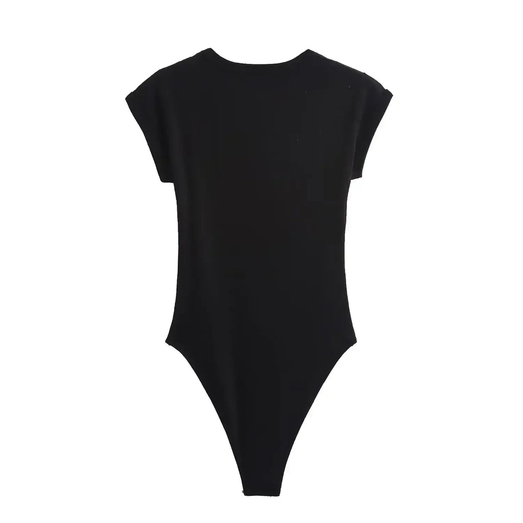 2026 Women's New Chic Fashion Multi Color Slim O Neck Ribbed Knitted jumpsuit Retro Short sleeved Women's Short jumpsuit