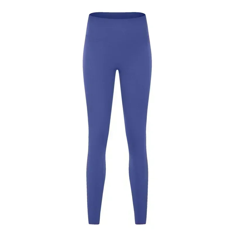 LU High waist hip lift no embarrassing line yoga pants women's elastic fitness exercise nine points
