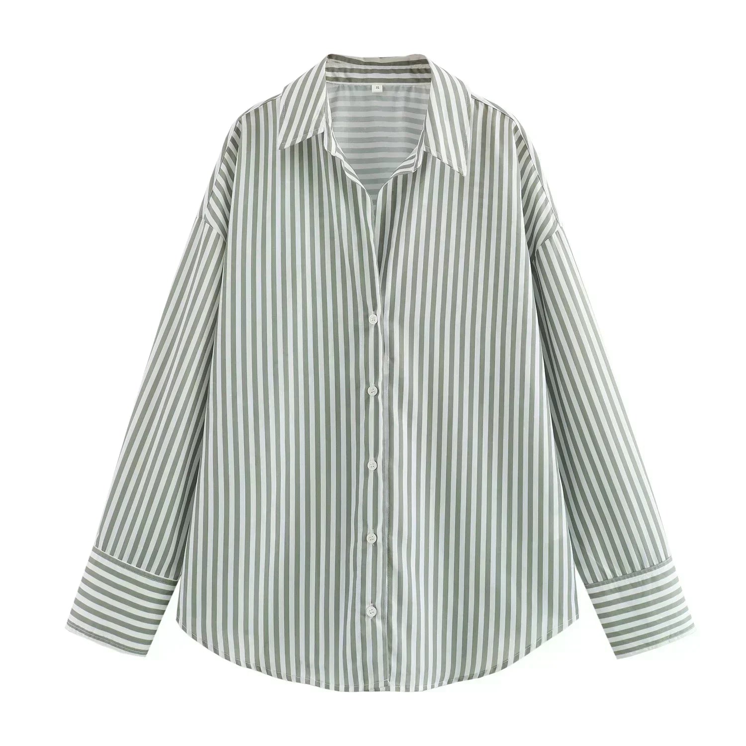 Women's 2026 New Fashion Loose Basic Style Casual Poplin Shirt Retro Long Sleeve Button up Women's Shirt Unique Top