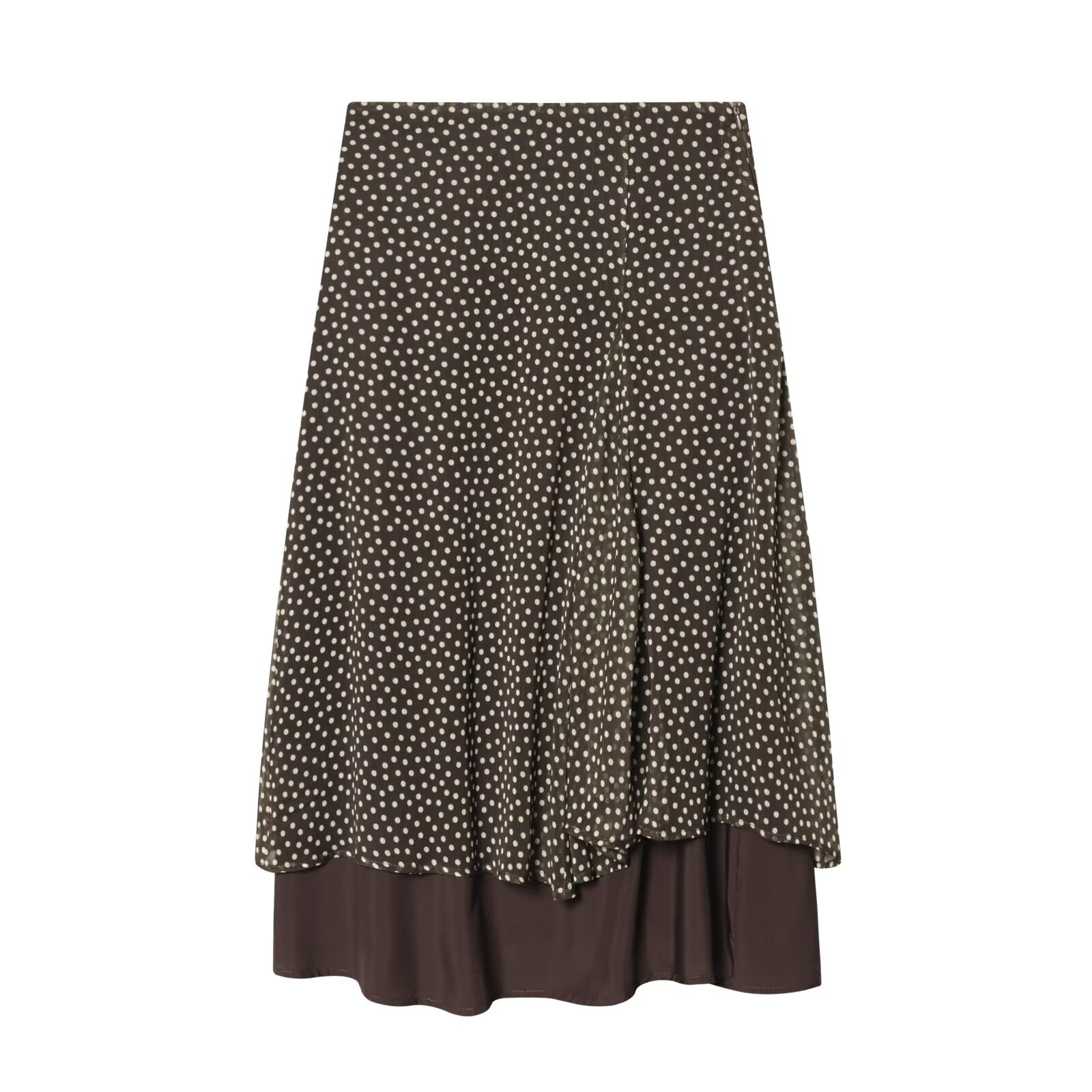 Women's 2026 new polka dot asymmetric skirt
