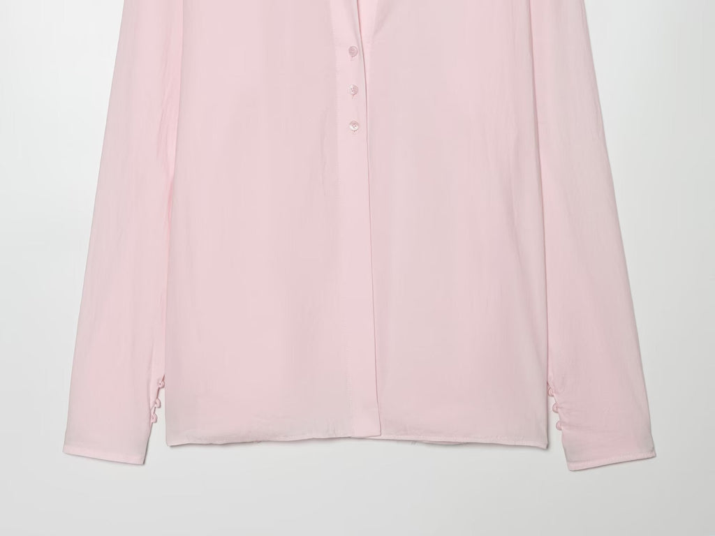 Women's bow decoration loose shirt