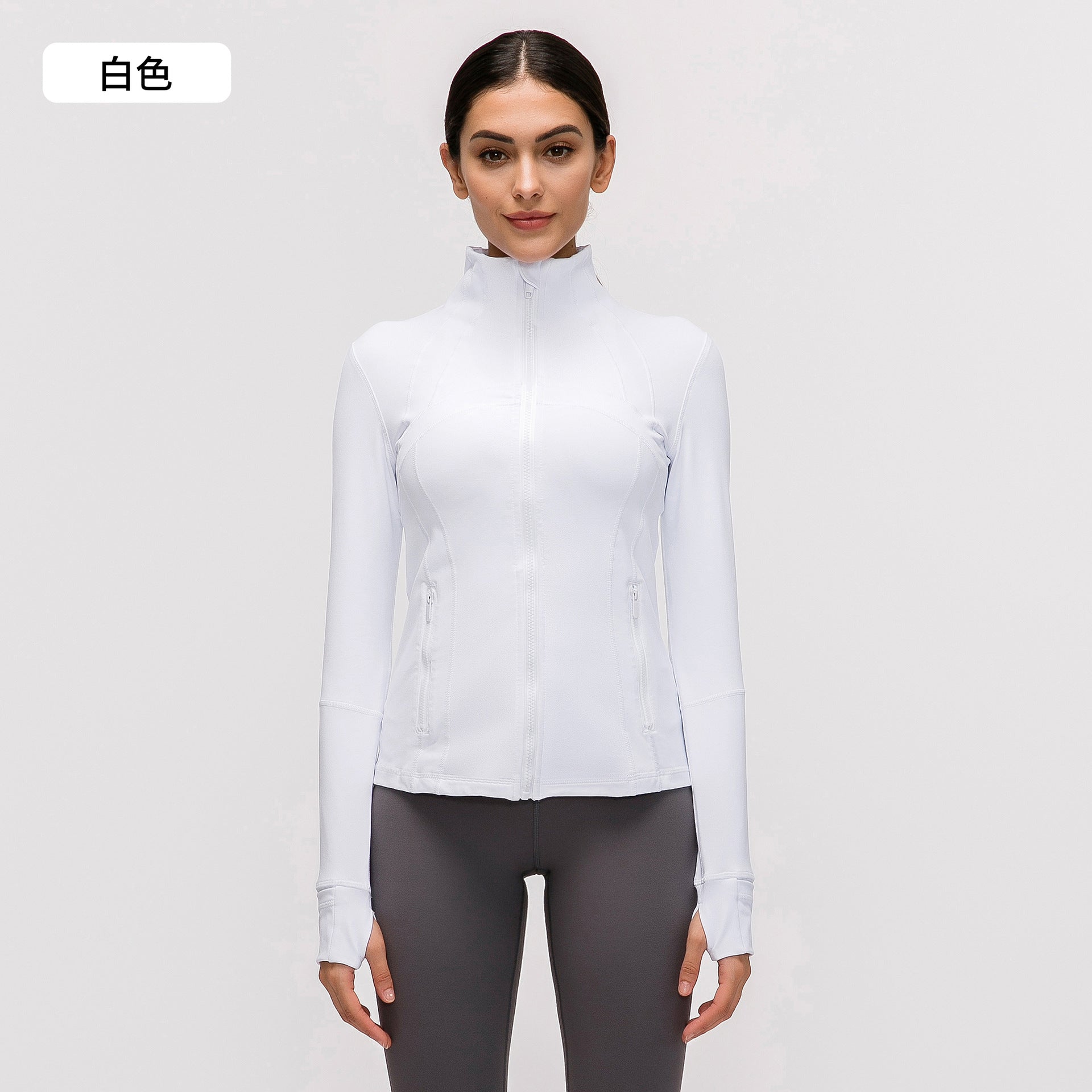 LU  Autumn and Winter New Stretch Running Fitness Yoga Long Sleeve Jacket