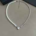 Women's new Joker Diamond Double Chain Necklace