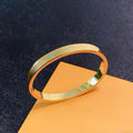 Women's new letter carving narrow bracelet