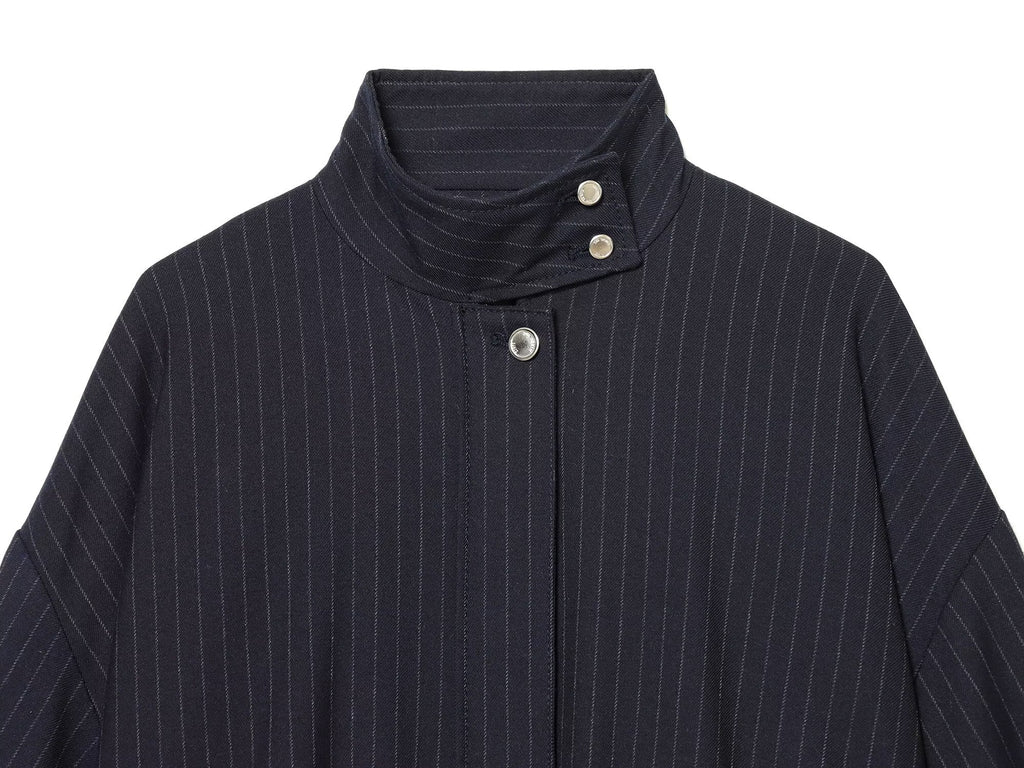 Women's casual pinstripe pilot jacket Coat