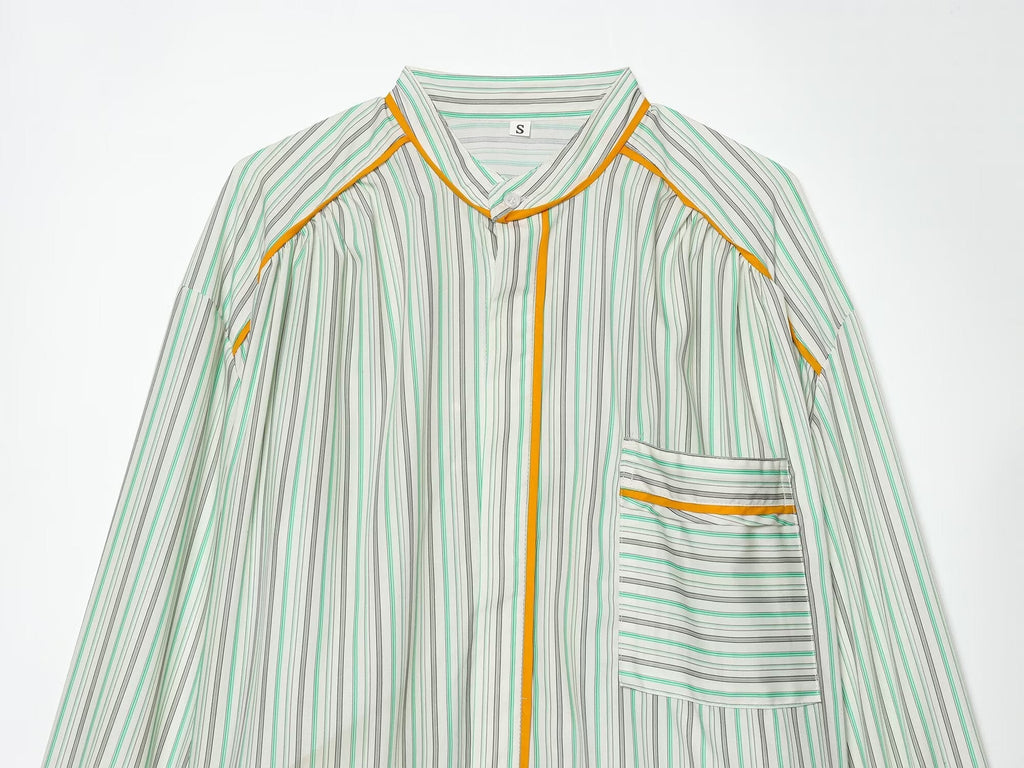 suit Women's 2 pieces casual sleepwear style striped shirt+Pants