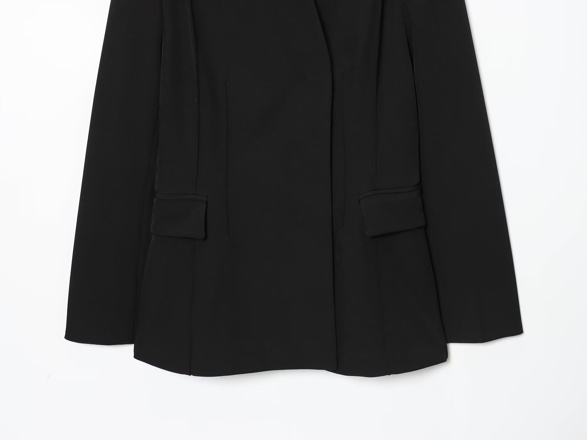 suit Women's 2 pieces Women's black slim stand collar Blazer Coat+Pants