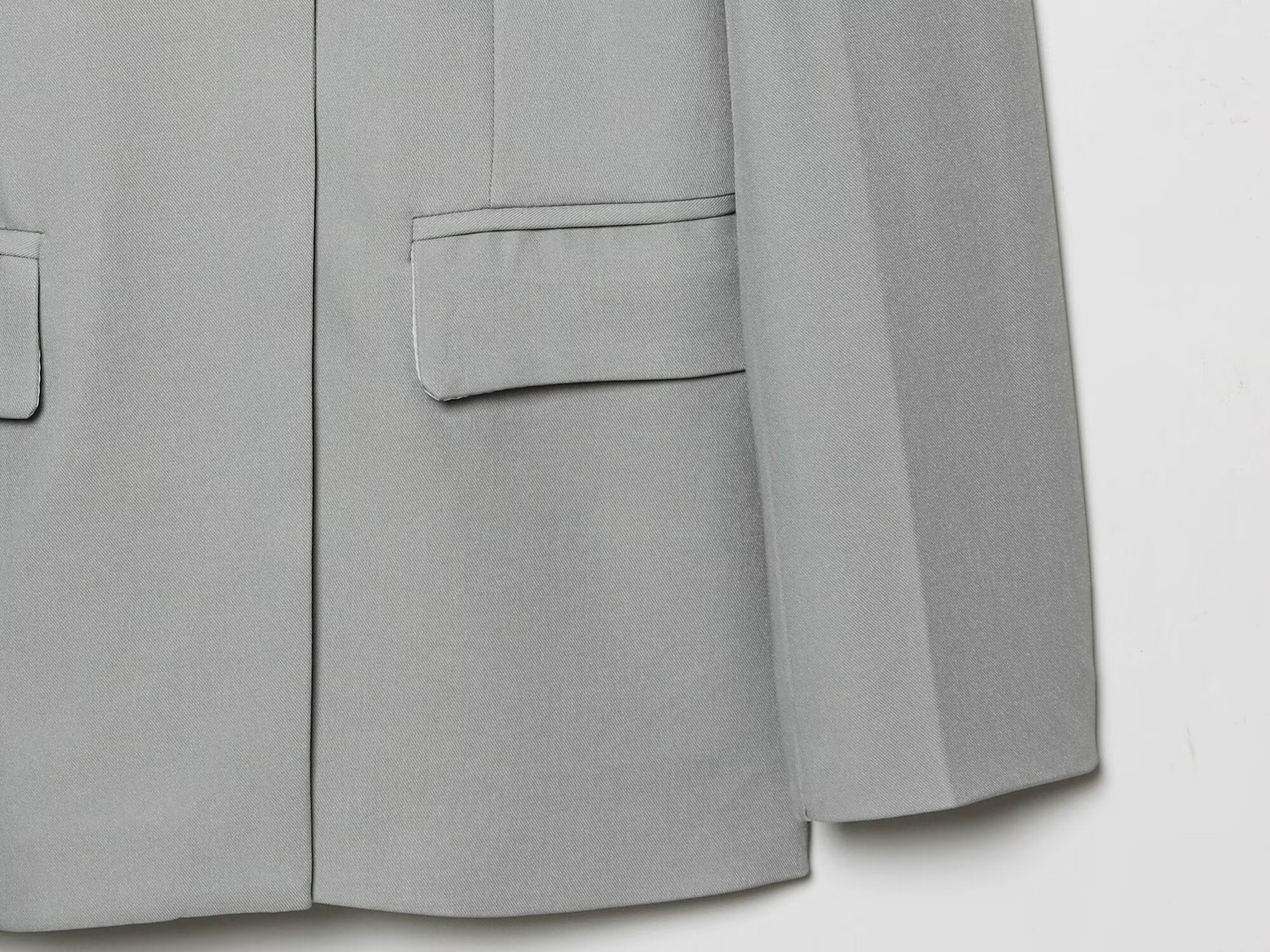 suit Women's 2 pieces long sleeved contrasting collar Blazer Coat +Pants