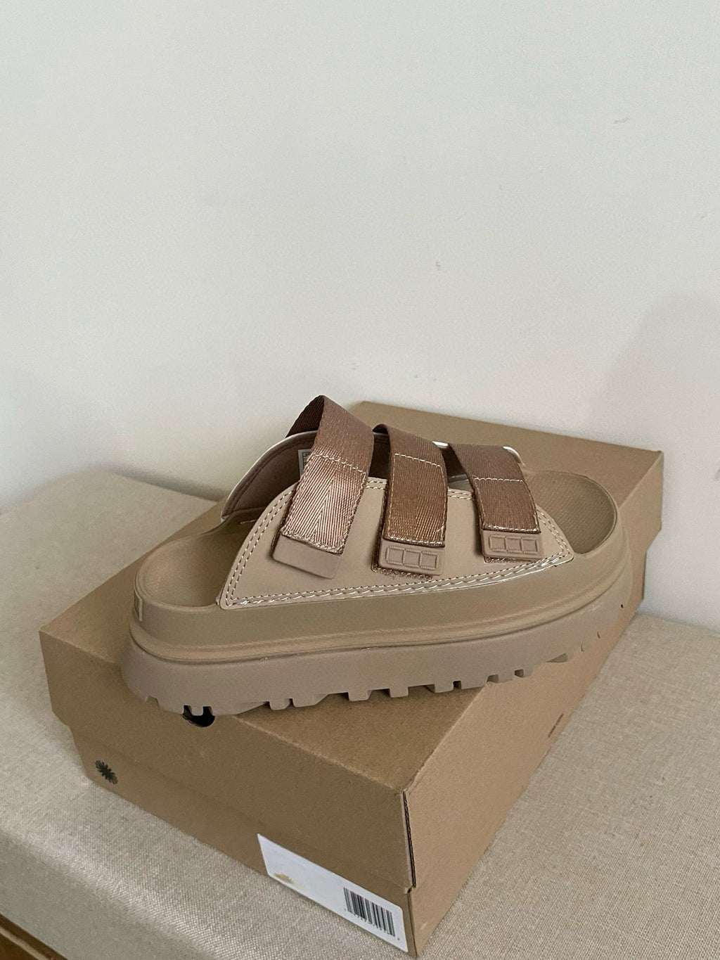 Women's New Fashion Joker Casual Thick-soled Hook and Loop Soft-soled Candy-colored Slippers and Sandals