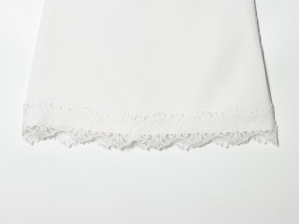 Women's lace hem slim Shorts Skirts