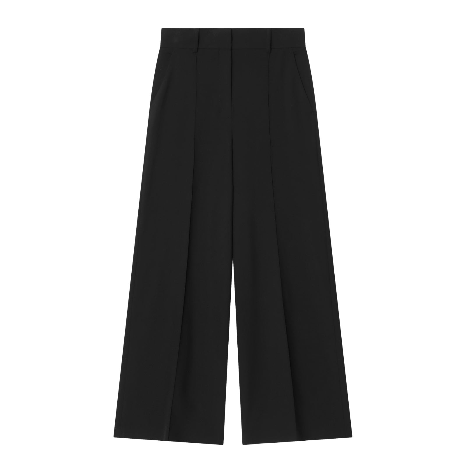 suit Women's 2 pieces black slim V-neck vest+Pants