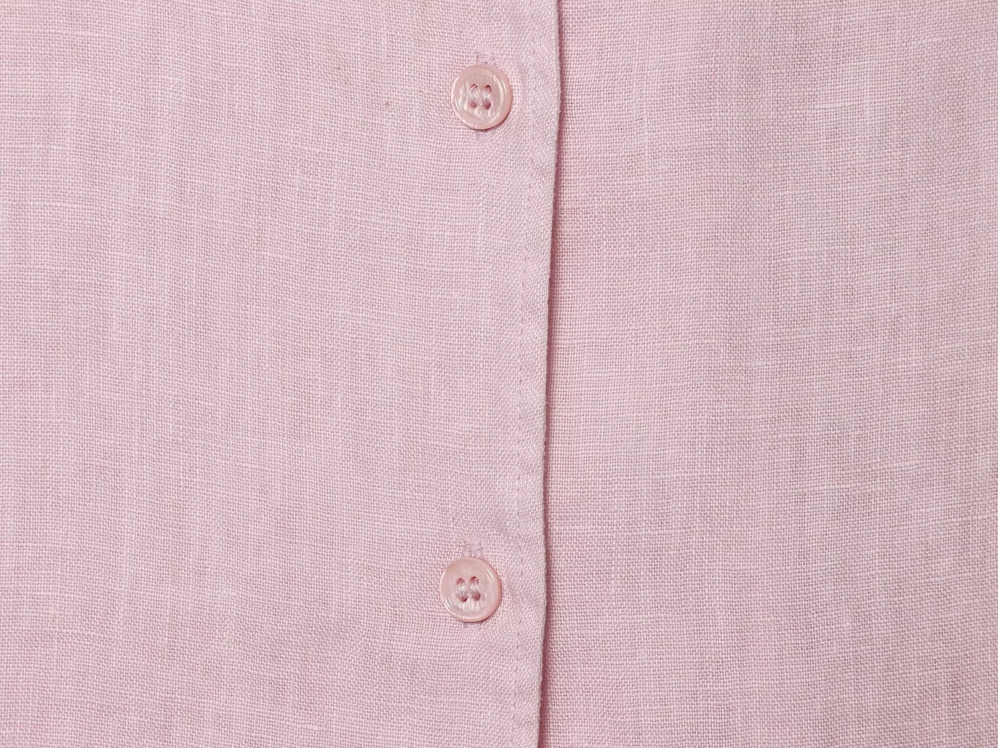 suit Women's 2 pieces pocket decoration linen blend shirt+Pants
