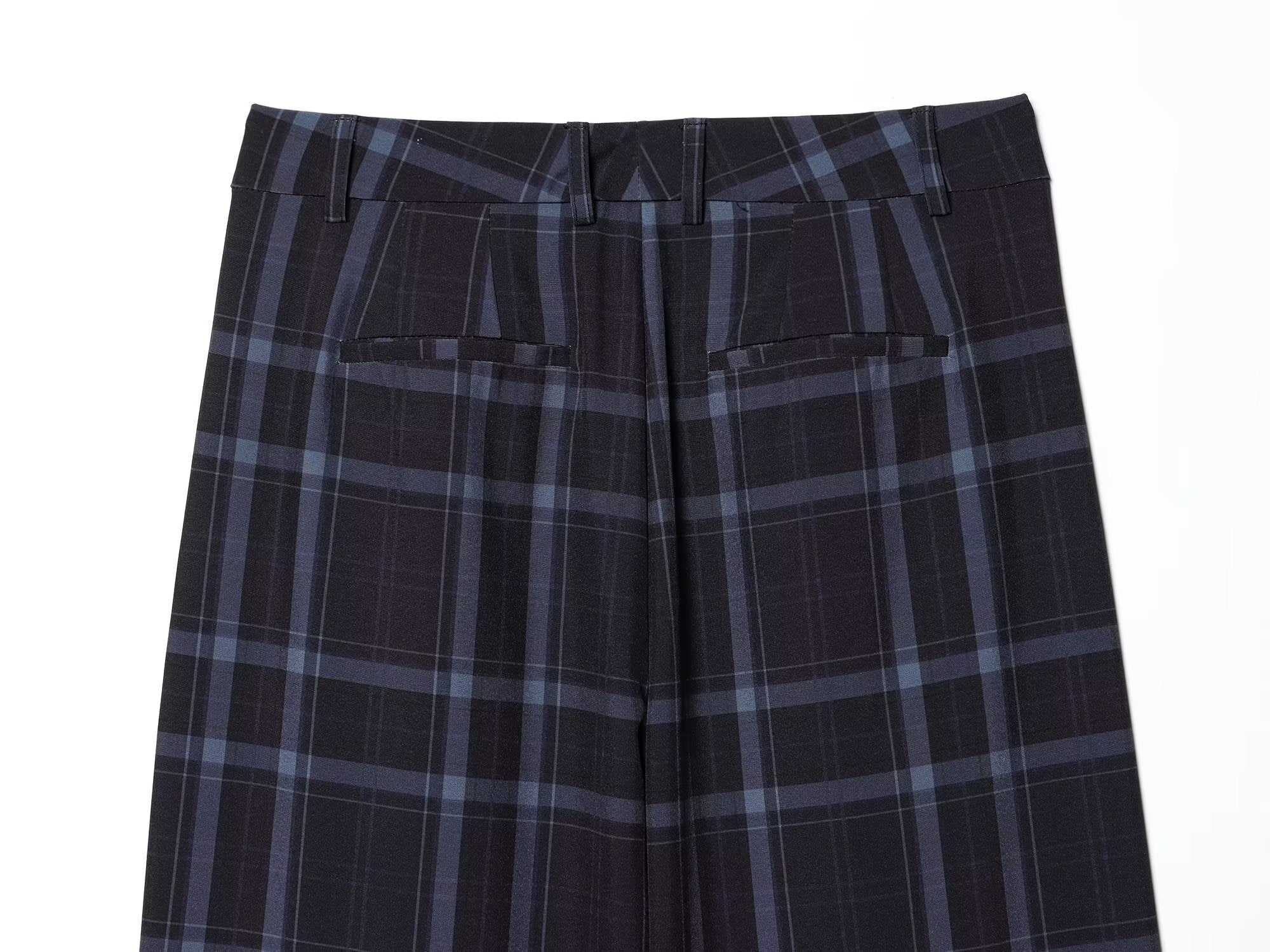 Women's loose checkered casual pants