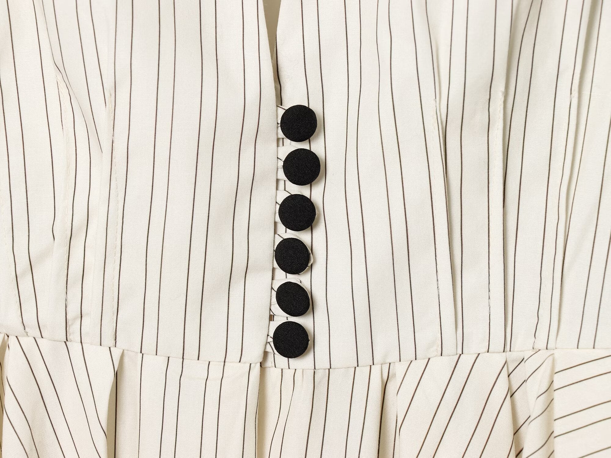 Women's short skirt style hem striped Blazer Coat