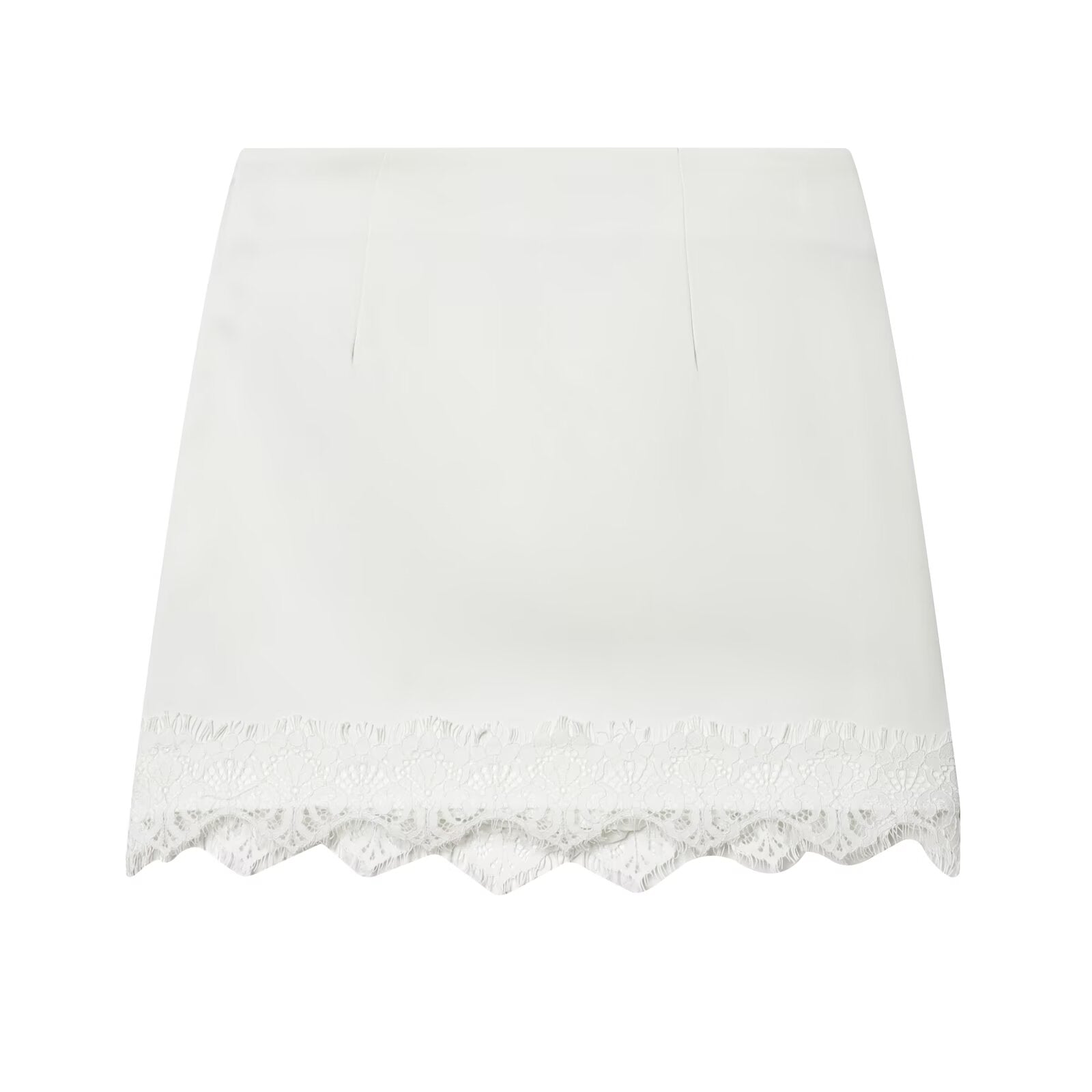 Women's lace hem slim Shorts Skirts