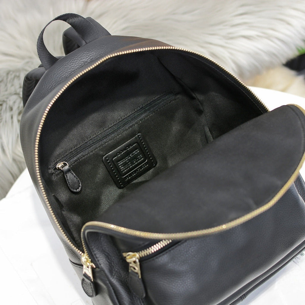Women's New Fashion Joker Leather Leisure Adjustable Shoulder Strap Large-capacity Backpack Travel Bag