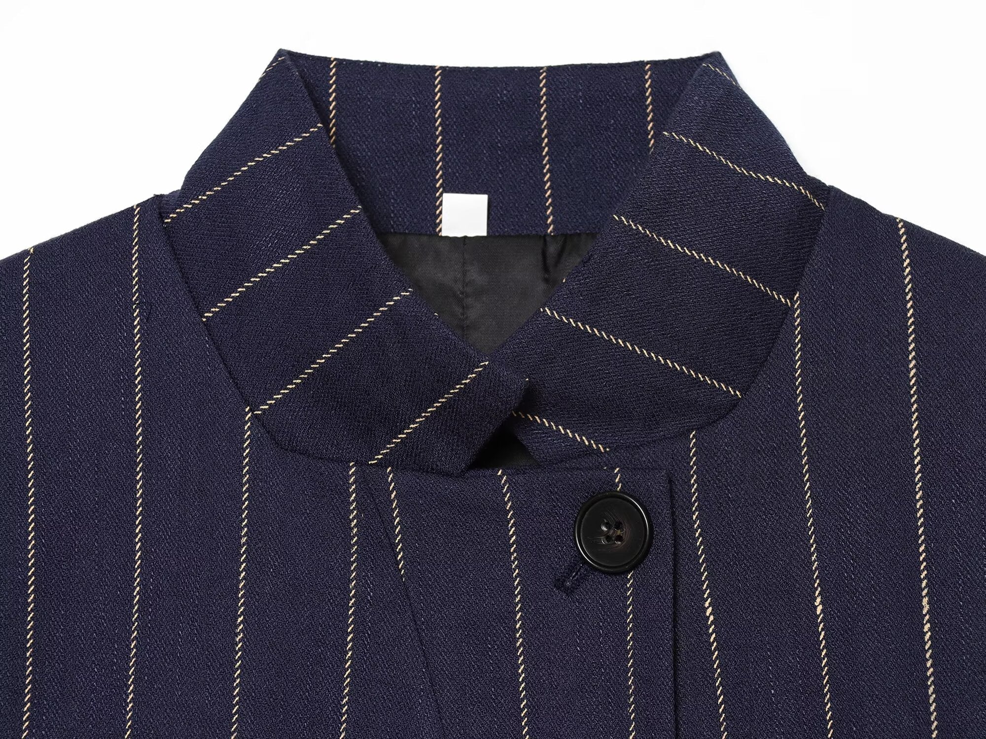 suit Women's 2 pieces linen blend striped jacket+Pants