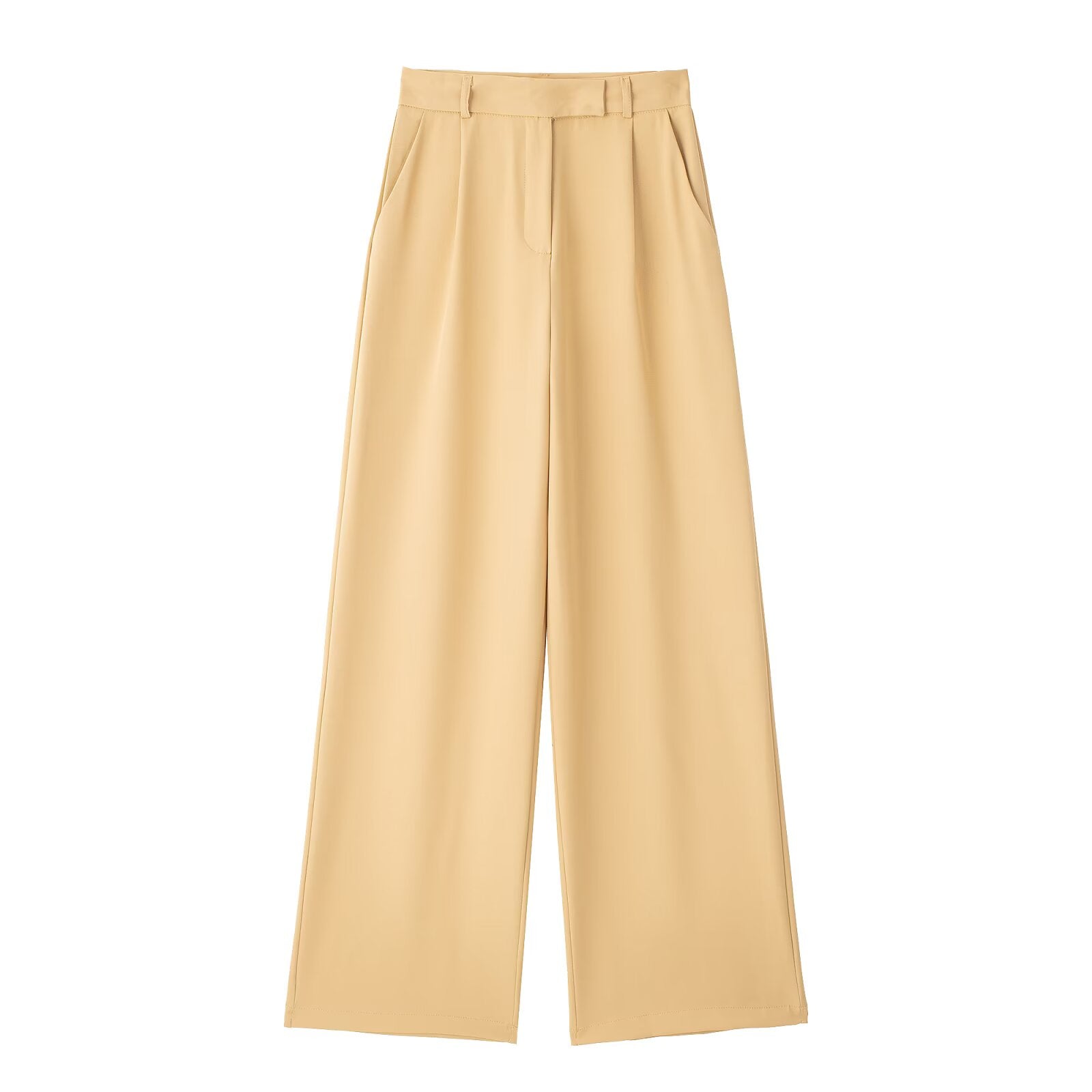 Women's pleated casual wide leg pants