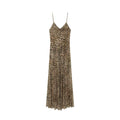 Women's animal print tulle suspender dress