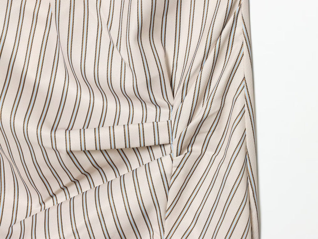 Women's striped lace mini dress