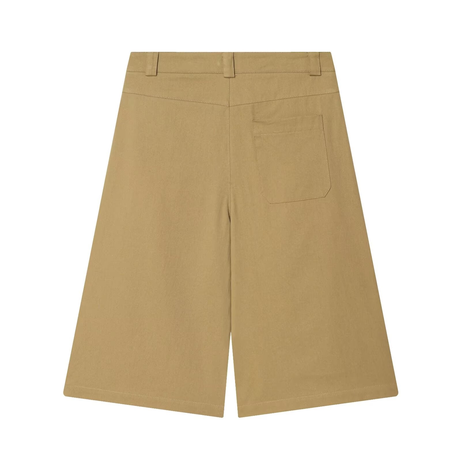 Women's pleated long style casual shorts