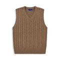Men's and women's new casual Joker embroidered sweater V-neck knitted vest