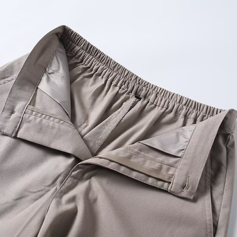 Women's casual straight linen blended shorts